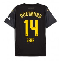 Borussia Dortmund Maximilian Beier #14 Vonkajší futbalový dres 2024-25 Krátky Rukáv